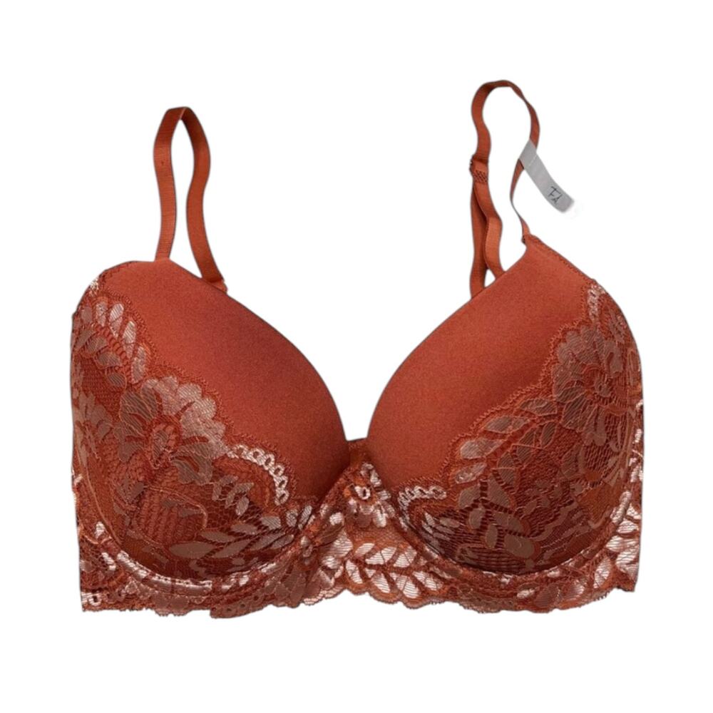 Frederick's of Hollywood Beatrix Scallop Contour Bra Arabian Spice Rose Dust 36C